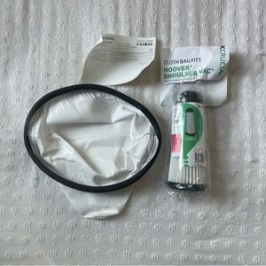 Hoover Shoulder Vac Cloth Bag and Filter Set Replacement